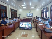 Quang cảnh tại điểm cầu Hội trường Sở Xây dựng