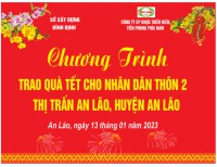 Chương trình "Trao quà Tết cho nhân dân thôn 2, thị trấn An Lão, huyện An Lão"