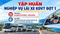 Thông báo đăng ký tham gia tập huấn nghiệp vụ vận tải cho người lái xe kinh doanh vận tải đợt 1 năm 2026