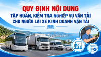 Quyết định Ban hành Quy định nội dung tập huấn, kiểm tra nghiệp vụ vận tải cho người lái xe kinh doanh vận tải