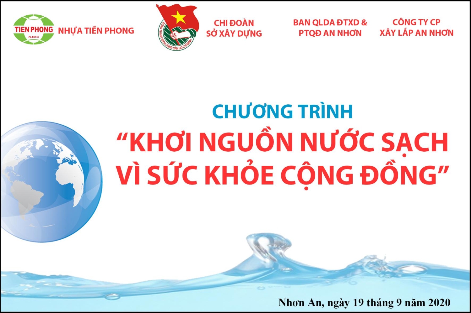 Chương trình: “Khơi nguồn nước sạch vì sức khoẻ cộng đồng” năm 2020