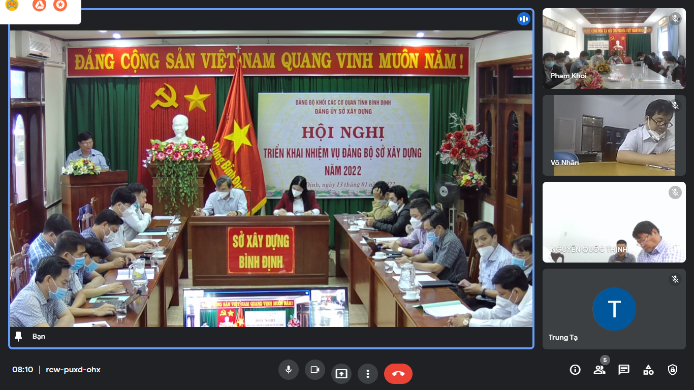 Hội nghị tổng kết công tác Đảng bộ Sở Xây dựng năm 2021 và triển khai nhiệm vụ công tác năm 2022