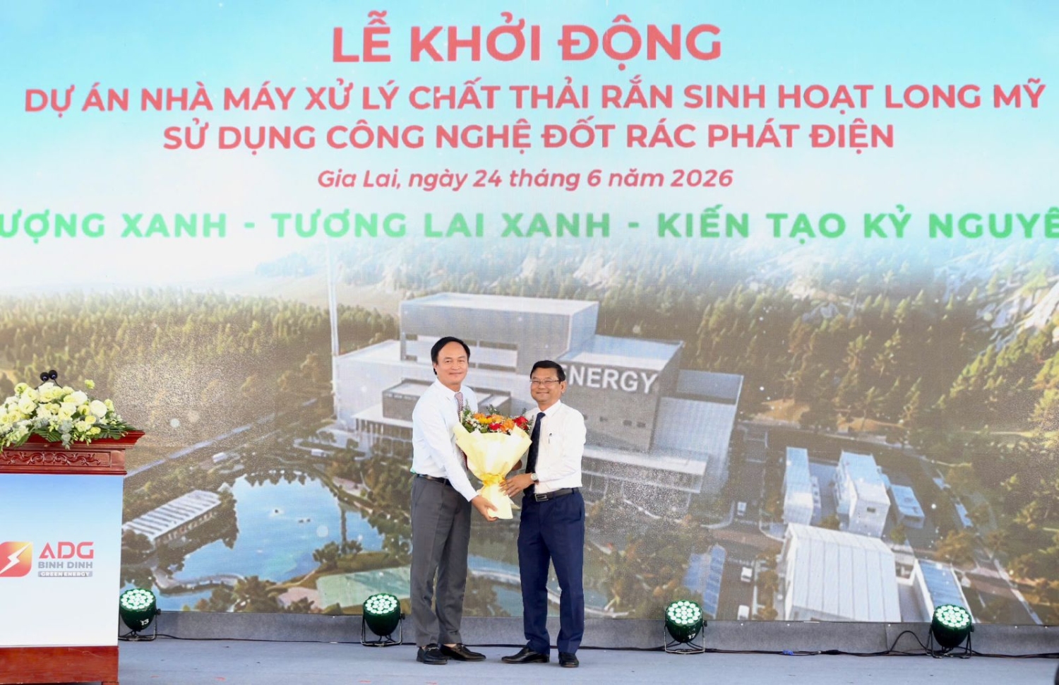 Lễ khởi động Dự án Nhà máy xử lý chất thải rắn sinh hoạt Long Mỹ